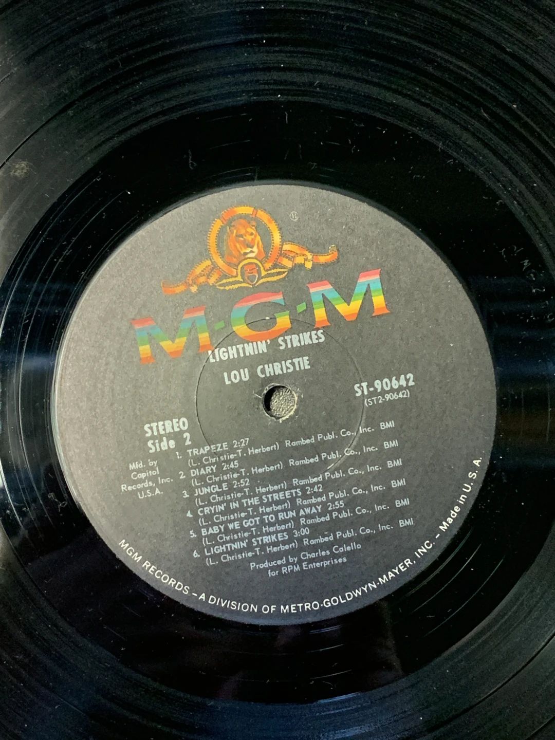 Lou Christie – Lightnin' Strikes (1965, MGM Records)