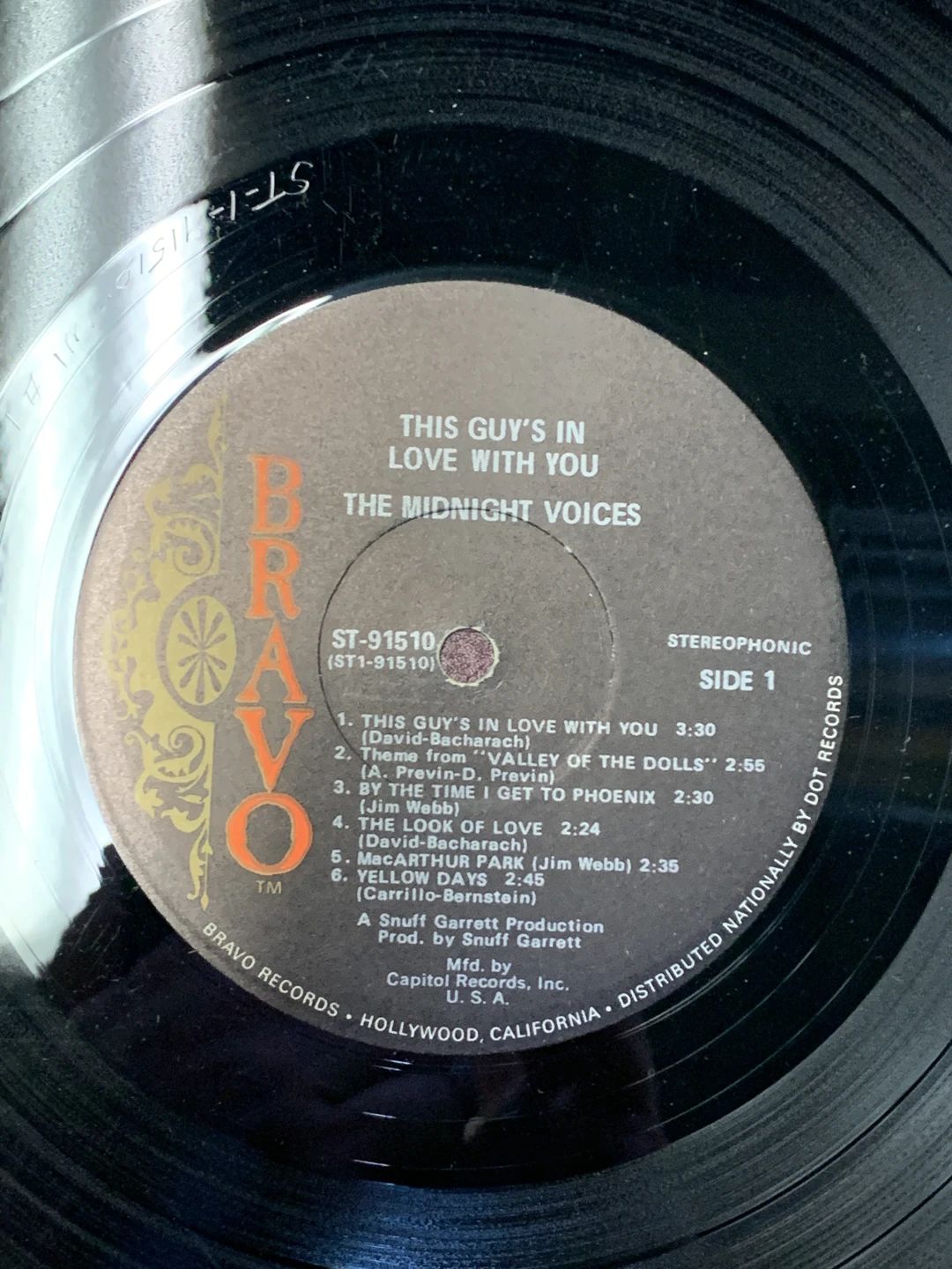 Midnight Voices, The – This Guy's In Love With You (1968, Bravo (15))