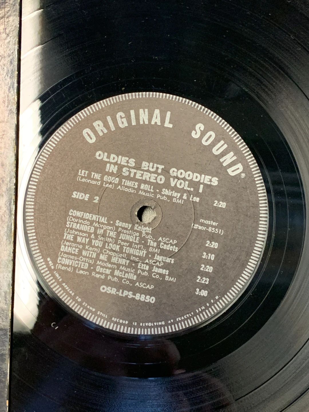 Various – Oldies But Goodies Vol. 1 (1959, Original Sound)