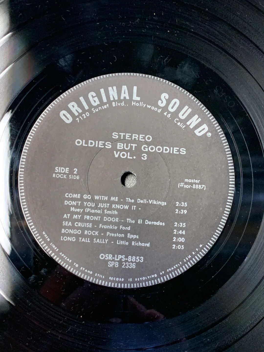 Various – Oldies But Goodies Vol. 3 (1971, Original Sound)