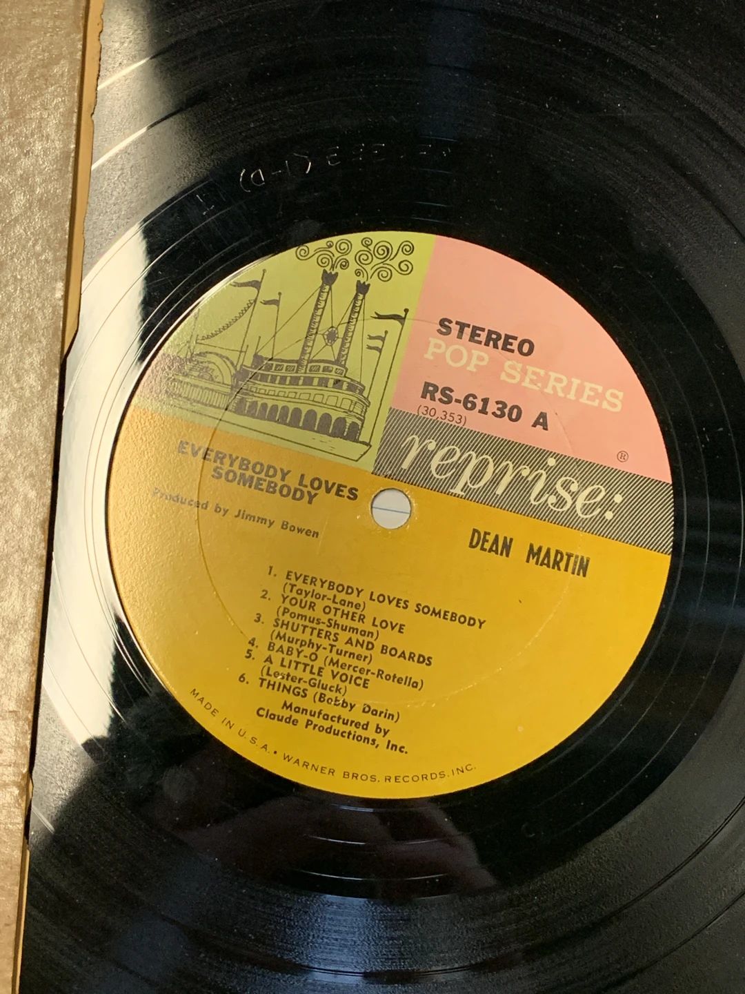 Dean Martin – Everybody Loves Somebody (1964, Reprise Records)