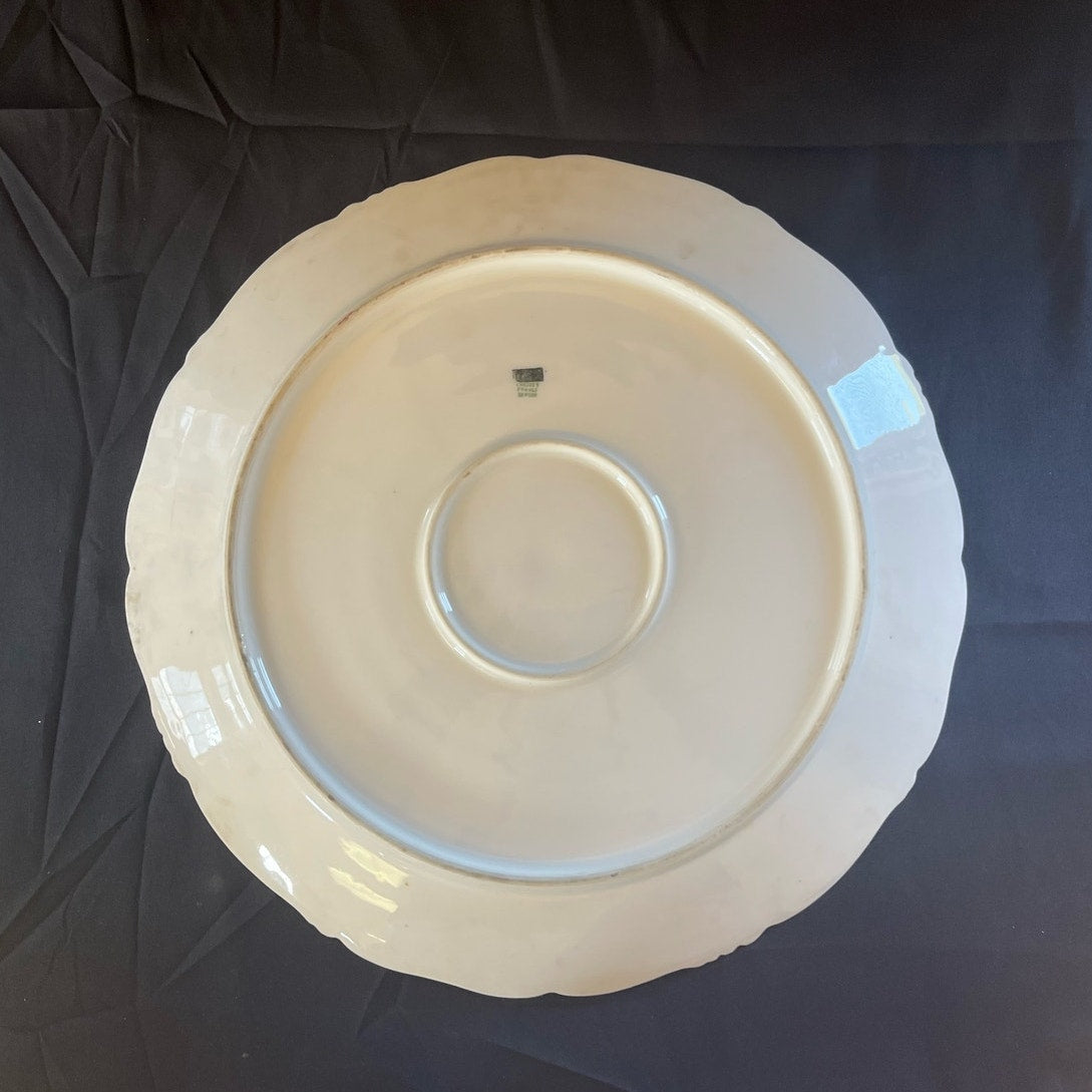 Antique Limoges Bernarduad Depose Hand Painted Porcelain Dinner Plate