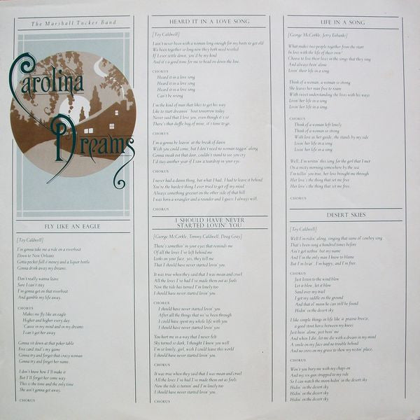 The Marshall Tucker Band : Carolina Dreams (LP,Album)