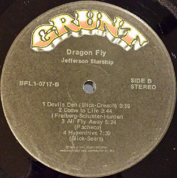 Jefferson Starship : Dragon Fly (LP,Album,Stereo)
