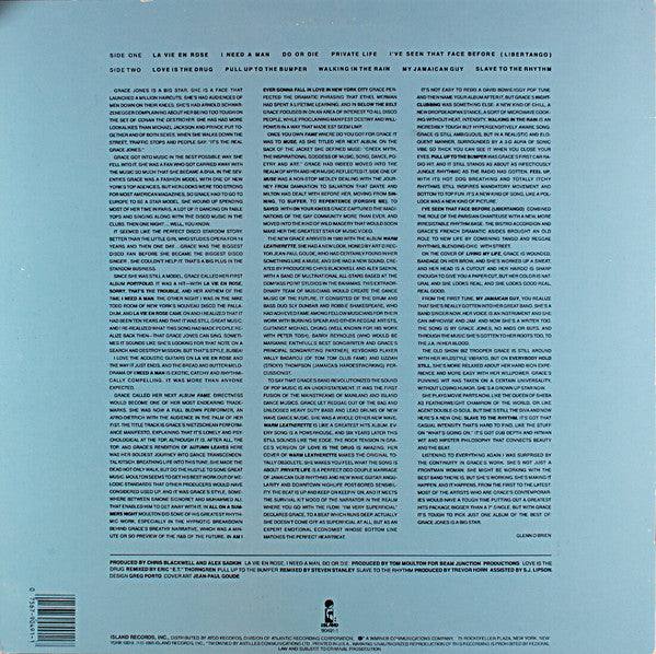 Grace Jones : Island Life (LP,Compilation,Stereo)