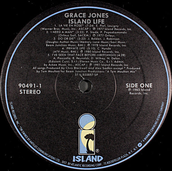 Grace Jones : Island Life (LP,Compilation,Stereo)