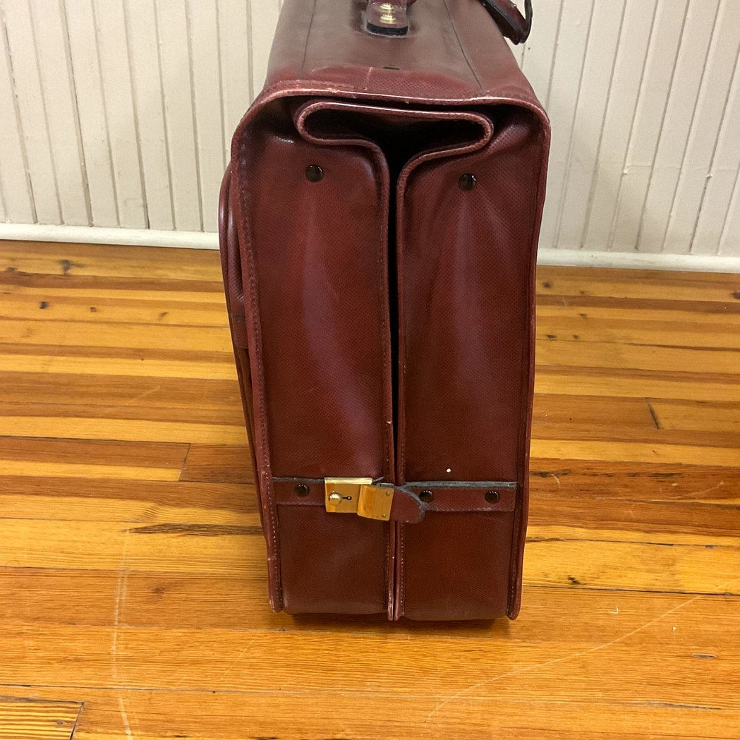 Vintage Brown Leather Bottega Veneta Large Garment Bag