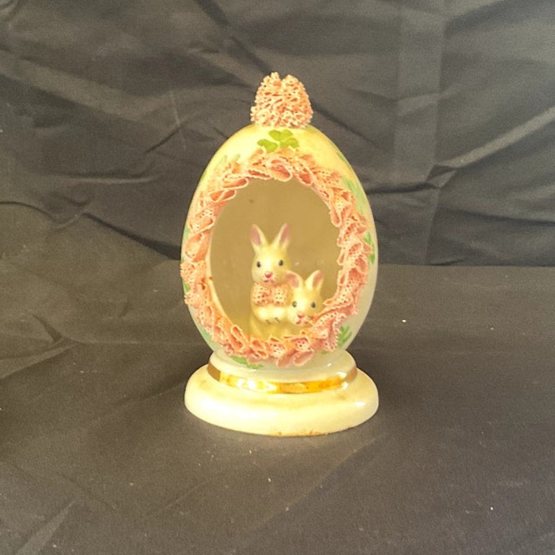 Dresden Porcelain Pink Easter Bunny