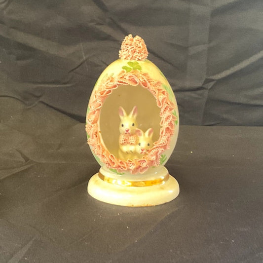 Dresden Porcelain Pink Easter Bunny
