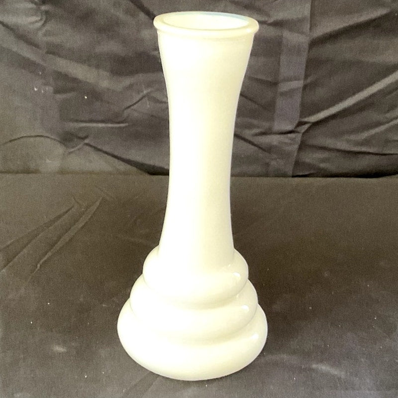 Vintage White Milk Glass Vase