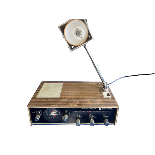 Vintage Penncrest Solid State Radio Model 3080 With Lamp Alarm Will Not Set