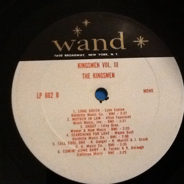 The Kingsmen : The Kingsmen, Volume 3 (LP,Album,Mono)