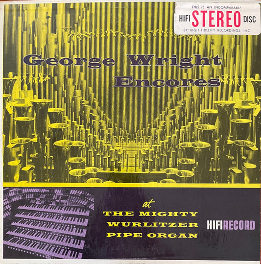 George Wright (2) : Encores (LP,Album,Stereo)