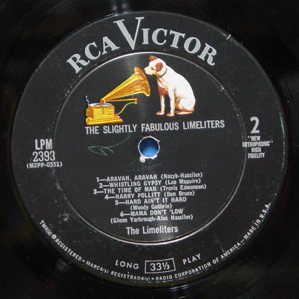 The Limeliters : The Slightly Fabulous Limeliters (LP, Album, Mono)