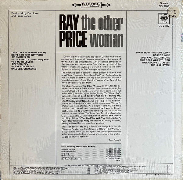 Ray Price : The Other Woman (LP,Album,Stereo)