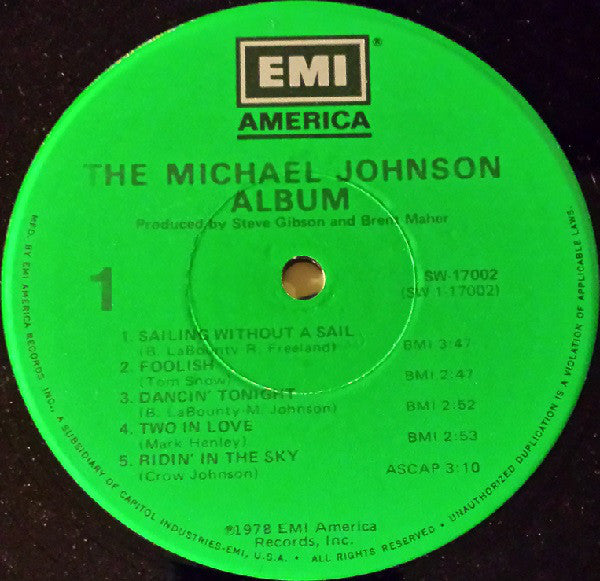 Michael Johnson (5) : The Michael Johnson Album (LP,Album)