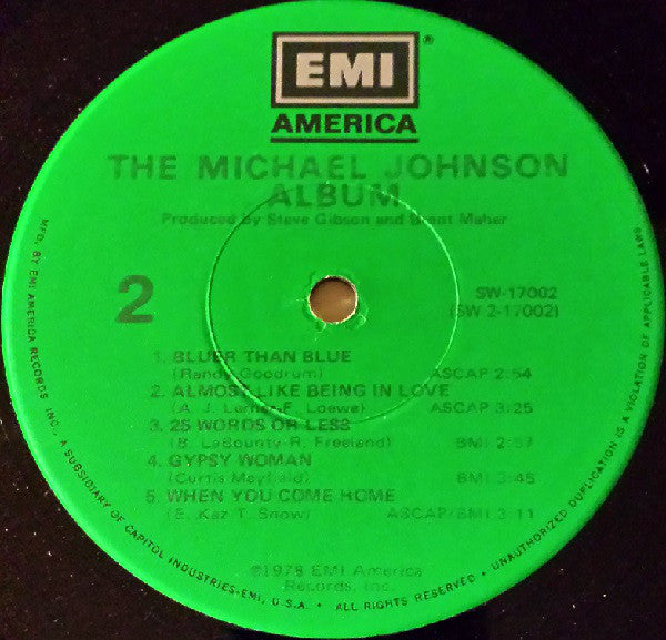 Michael Johnson (5) : The Michael Johnson Album (LP,Album)