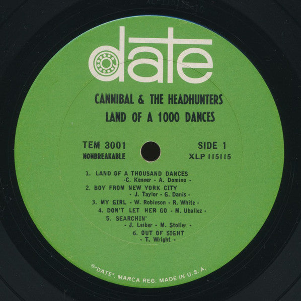 Cannibal & The Headhunters : Land Of 1000 Dances (LP, Mono)