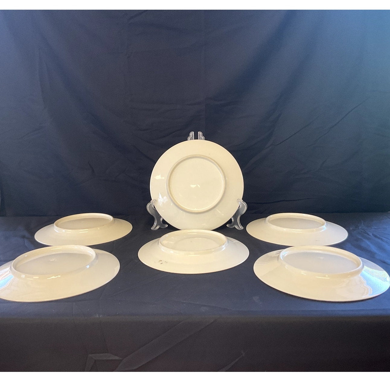 8 3/8" Porcelain Fruit Plates - Set of 6