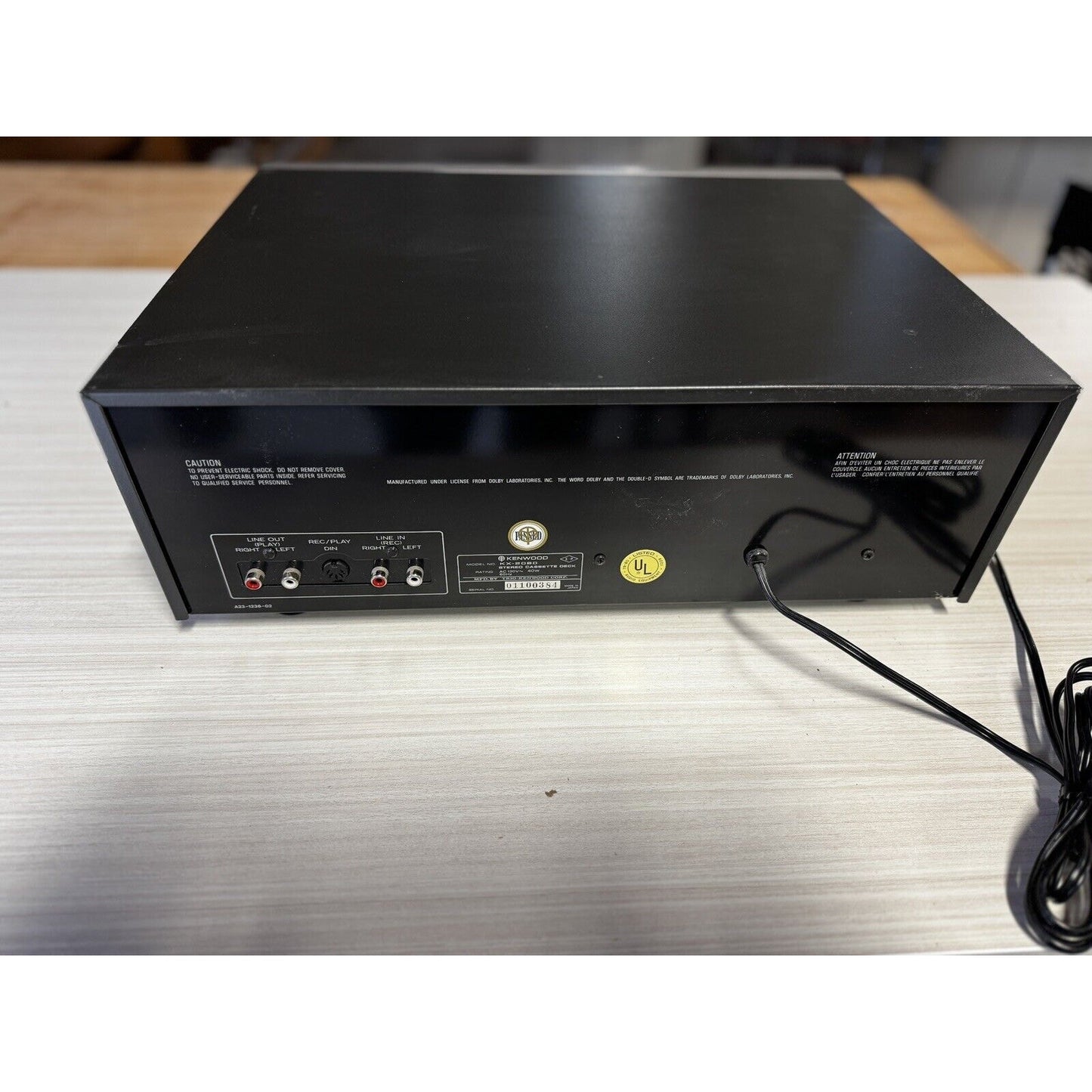 Kenwood KX-2060 Ultra Rare Vintage Stereo Cassette Deck - TESTED