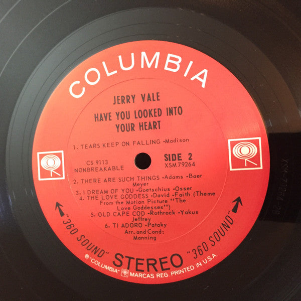 Jerry Vale : Have You Looked Into Your Heart (LP,Album,Stereo)