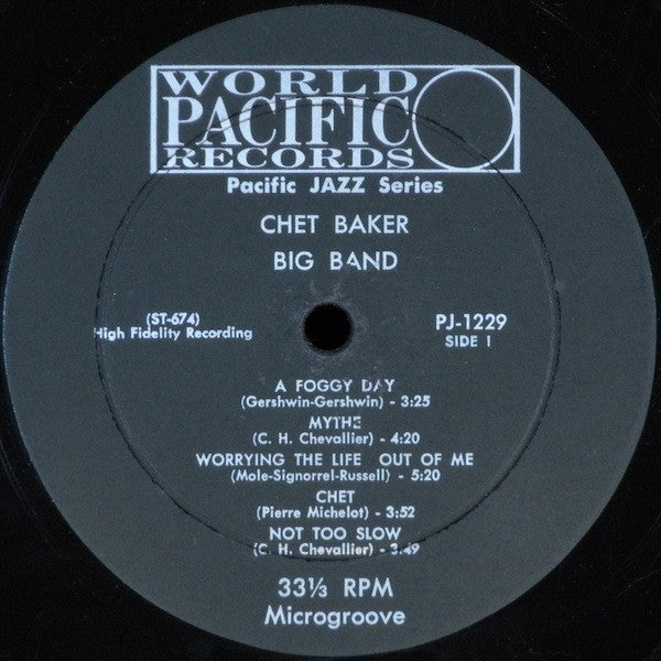 Chet Baker : Big Band (LP,Album)