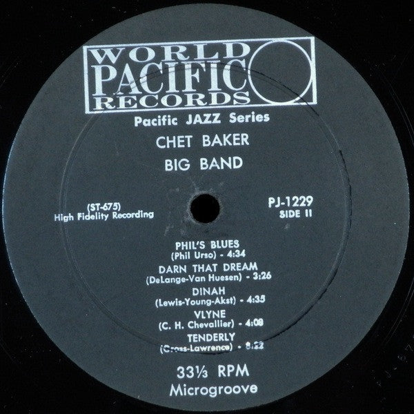 Chet Baker : Big Band (LP,Album)