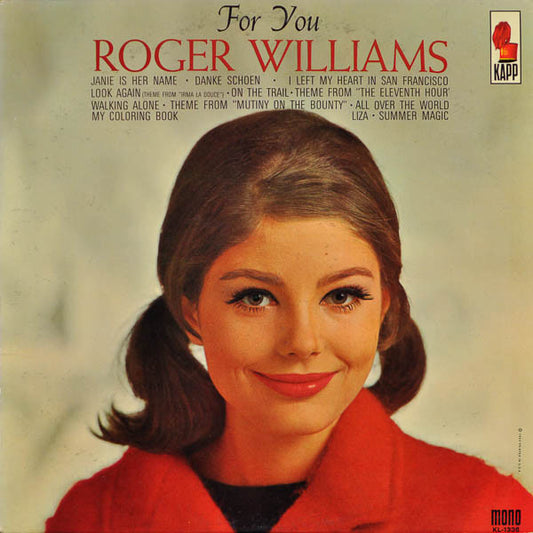 Roger Williams (2) : For You (LP,Mono)