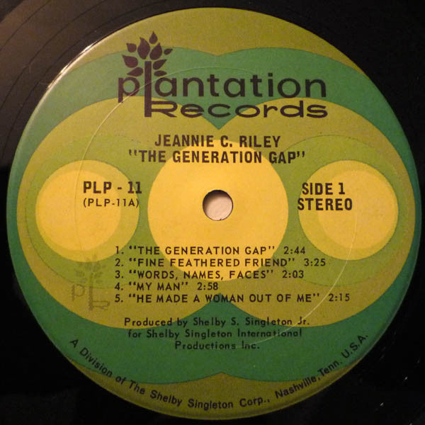 Jeannie C. Riley : The Generation Gap (LP,Album)