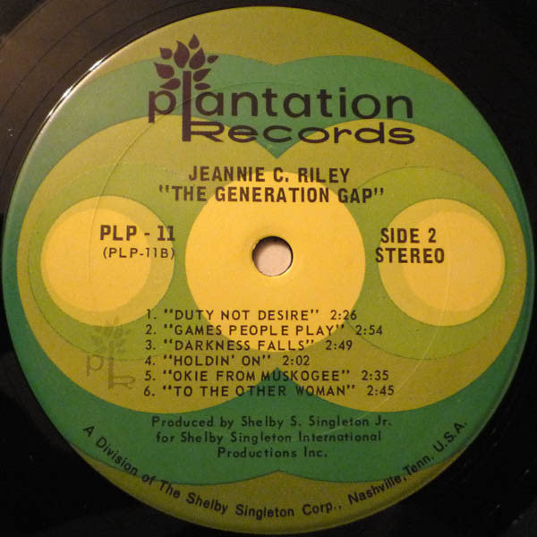 Jeannie C. Riley : The Generation Gap (LP,Album)
