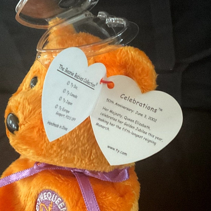 Vintage TY Beanie Baby - "Celebrations," 2002