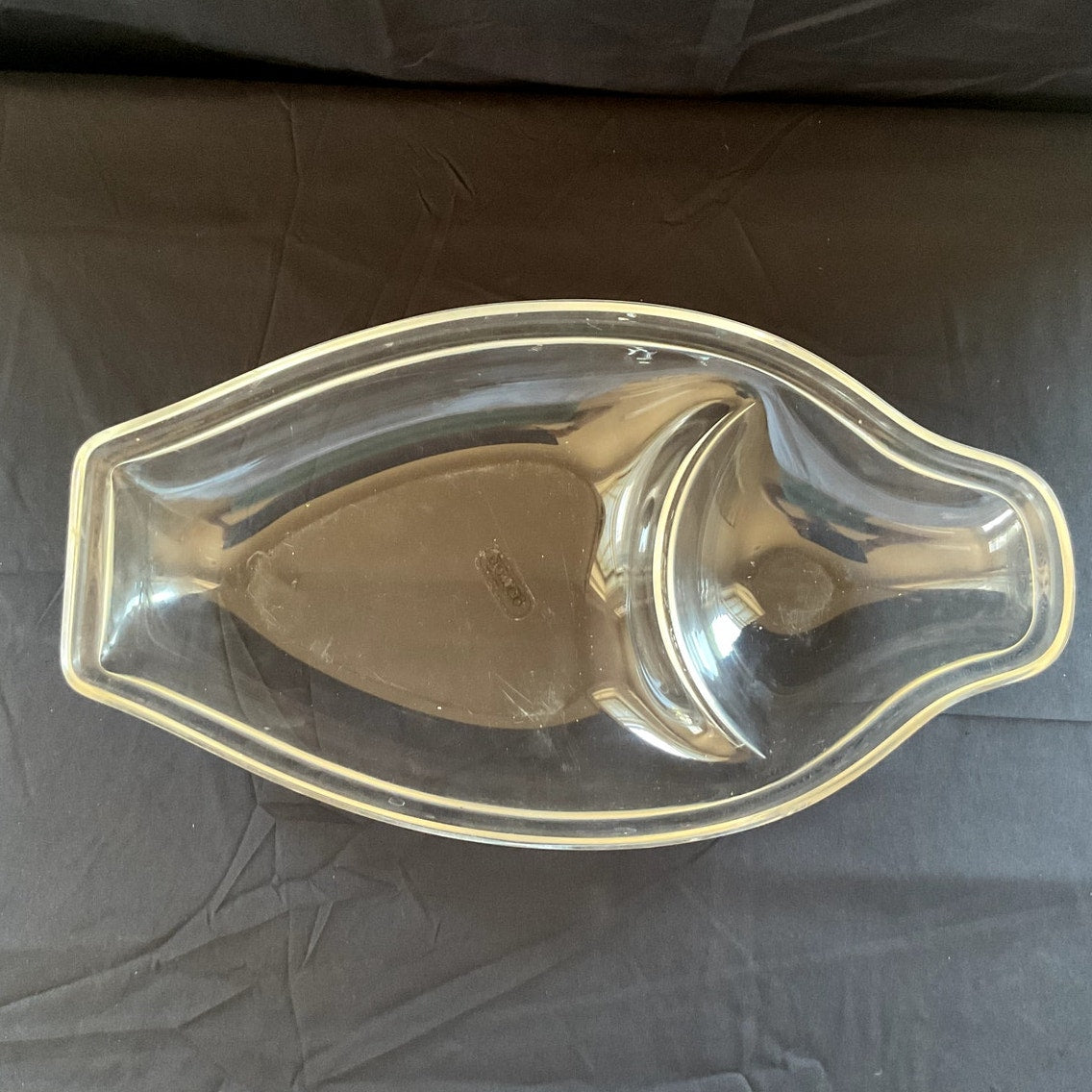 Arthur Court Grainware Lucite Duck Dish
