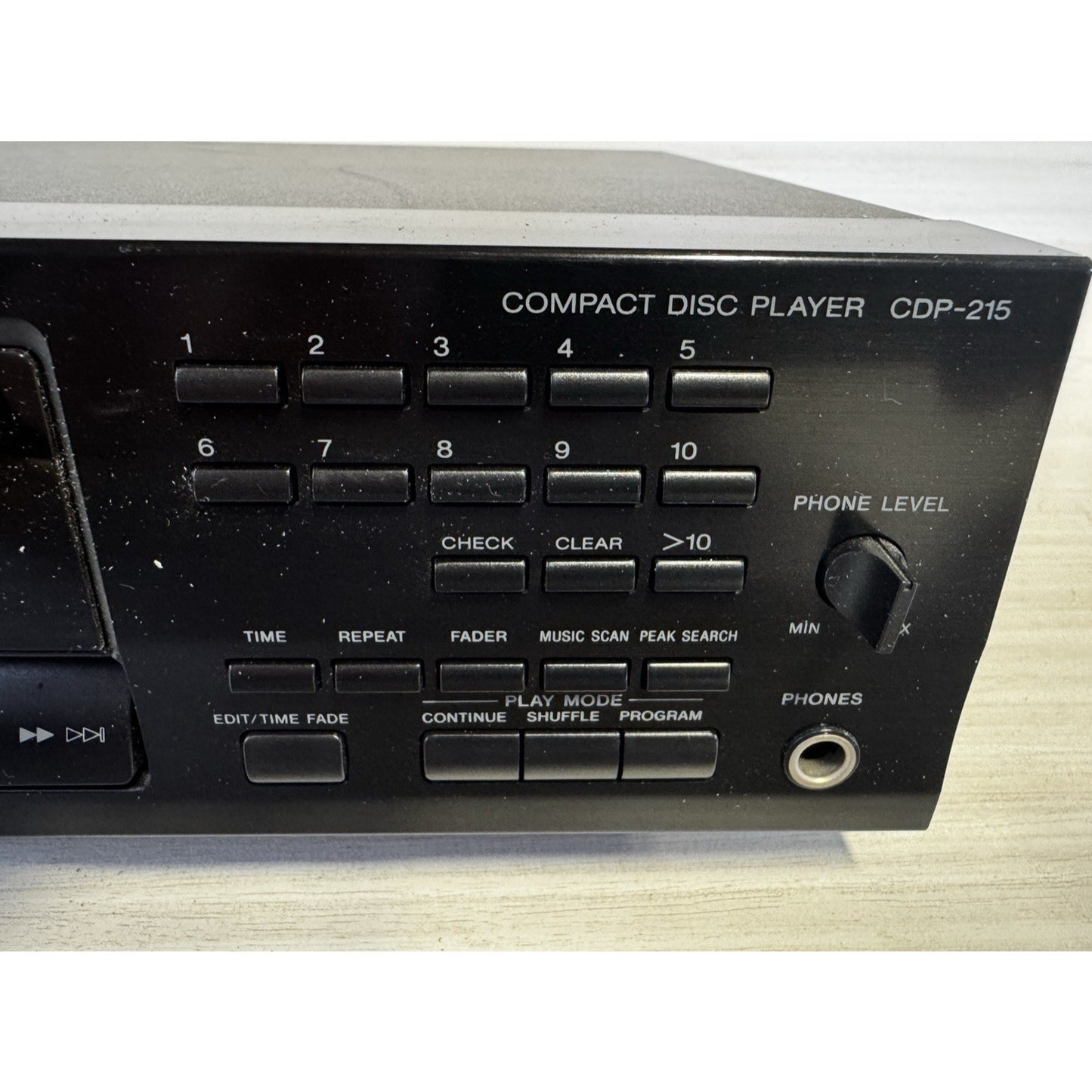 Sony CDP-CE215 5-Disc CD Player – Black, Display Screen, No Remote Tested