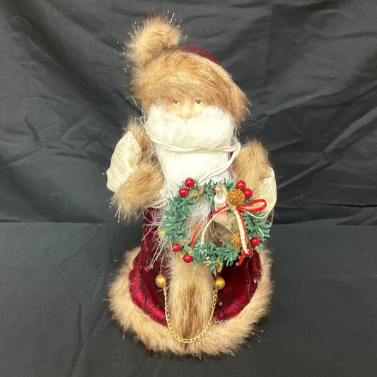Vintage Lighted Santa Claus Tree Topper