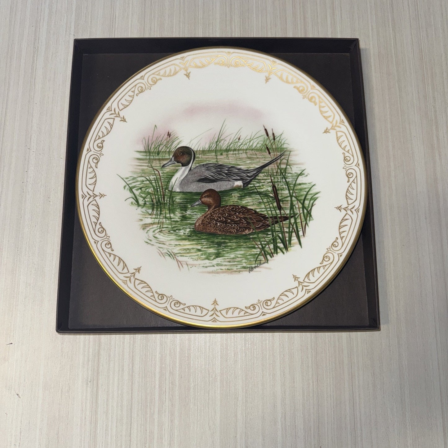 Canvasbacks Water Bird Plate by Boehm in Box w/ Care Instructions