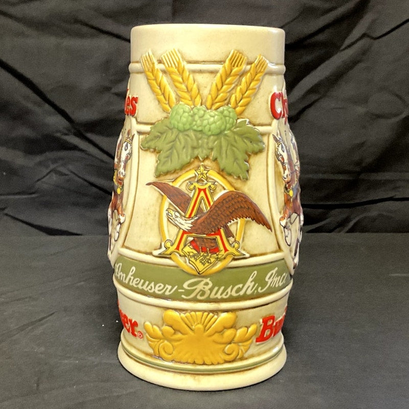 Vintage Budweiser Clydesdale Beer Stein