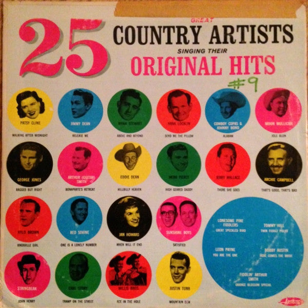 Various : 25 Great Country Artists Singing Their Original Hits (LP,Compilation)