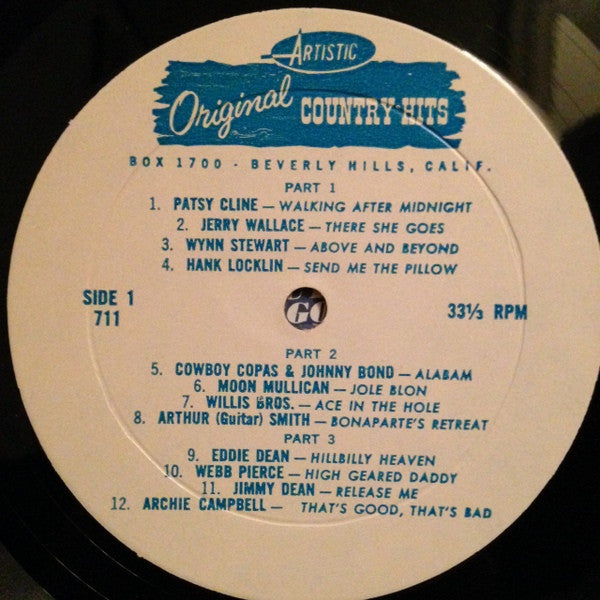 Various : 25 Great Country Artists Singing Their Original Hits (LP,Compilation)