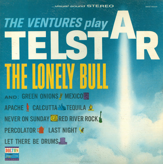 The Ventures : The Ventures Play Telstar, The Lonely Bull (LP,Album,Repress,Stereo)