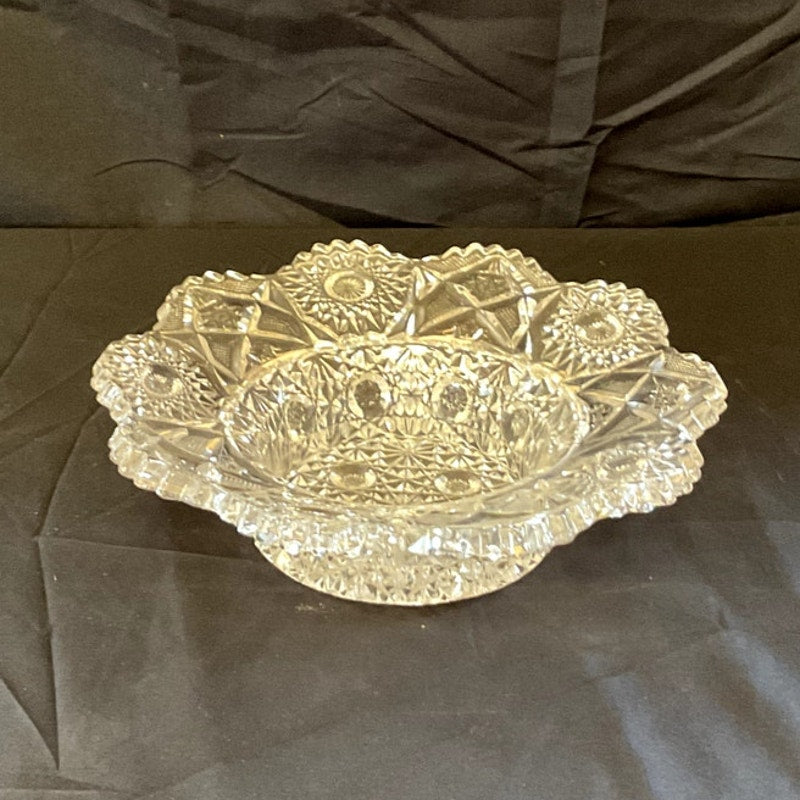 Vintage Crystal Candle Holder for 3" Candle