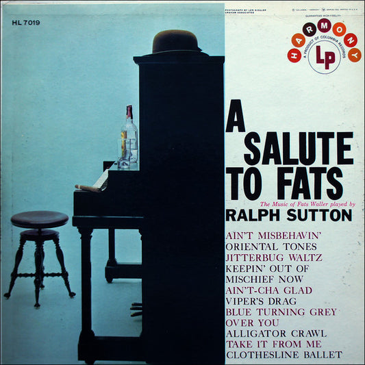 Ralph Sutton (2) : A Salute To Fats (LP,Album,Mono)