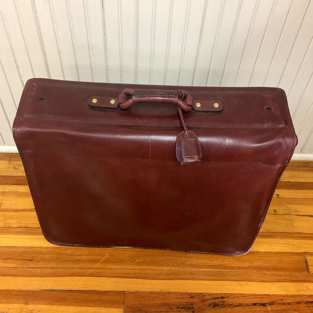 Vintage Brown Leather Bottega Veneta Large Garment Bag