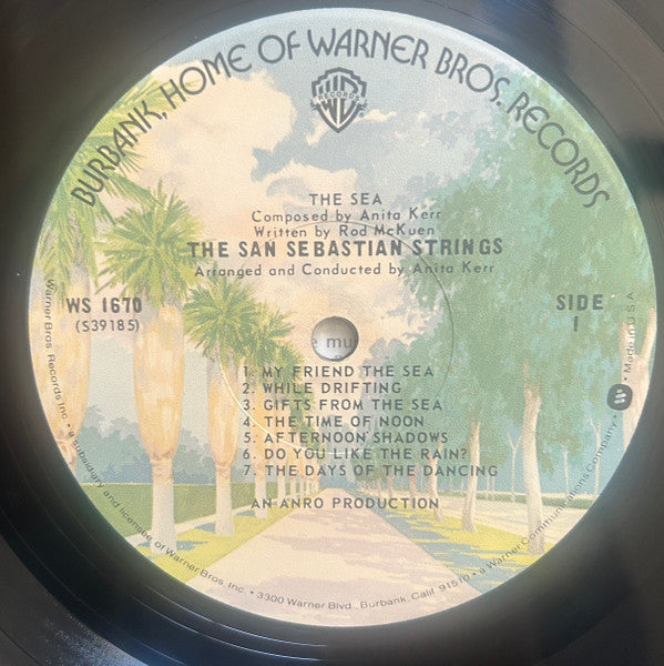 The San Sebastian Strings : The Sea (LP,Album,Reissue,Stereo)
