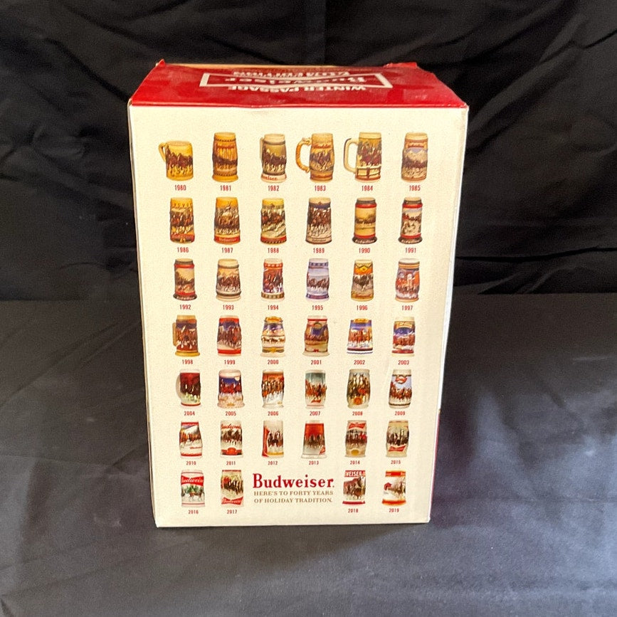 2019 Budweiser Holiday Beer Stein w/ Certificate of Authenticity