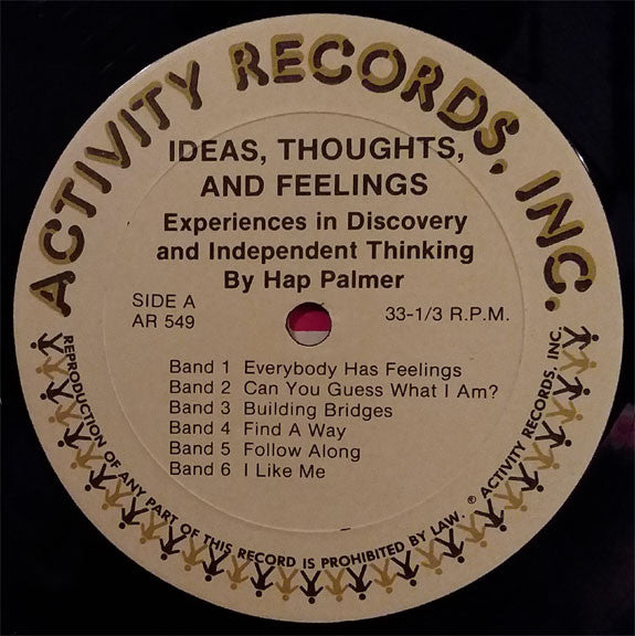 Hap Palmer : Ideas, Thoughts And Feelings (LP)