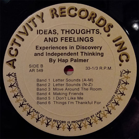 Hap Palmer : Ideas, Thoughts And Feelings (LP)
