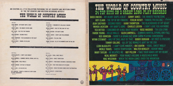 Various : The World Of Country Music (LP,Compilation,Mono)