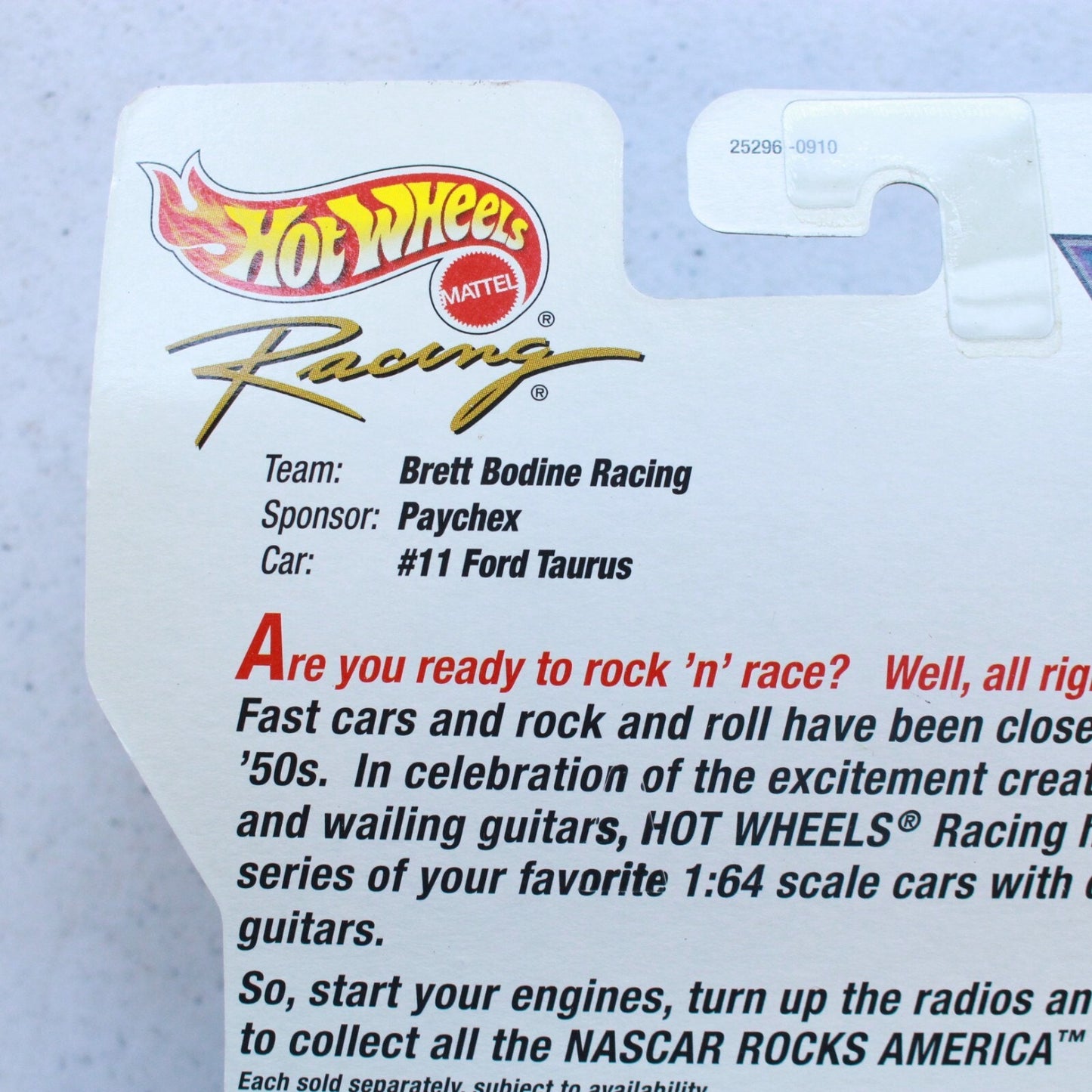 Lot of 5: Die-Cast Hot Wheels w/ Collectible Guitar  (Items 25282, 25283, 25284, 25289 and 25296)