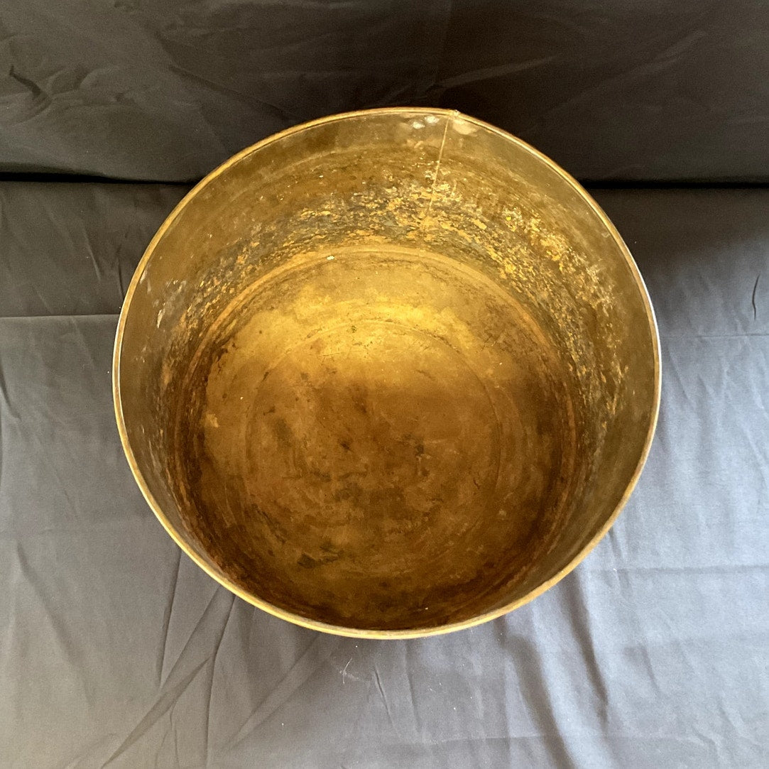 Vintage 12" Brass Planter