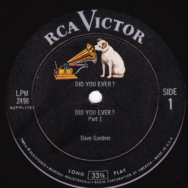 Brother Dave Gardner : Did You Ever? (LP,Mono)
